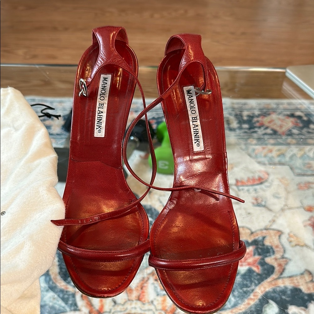 Manolo Blahnik Red Women's Shoes